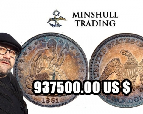 Монетите говорят: 937500.00 US $ 1861-O Proof Half Dollar