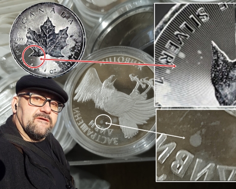 Монетите говорят : Белите петна при сребърните монети мат-гланц/proof